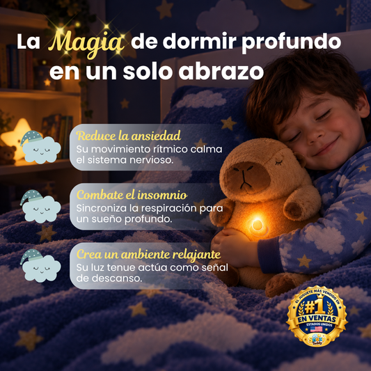 Snusy Teddy — Peluche que Respira para Calmar la Ansiedad y Sueño Profundo