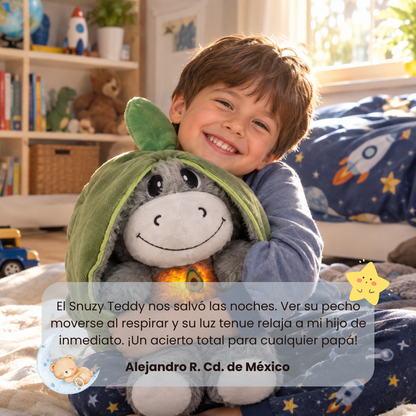 Snusy Teddy — Peluche que Respira para Calmar la Ansiedad y Sueño Profundo
